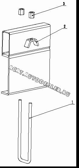 Стремянка ZS30700006 для Shaanxi SX3255NR384 (6x4), SX3315DR326, SX3315DV326 (8x4)