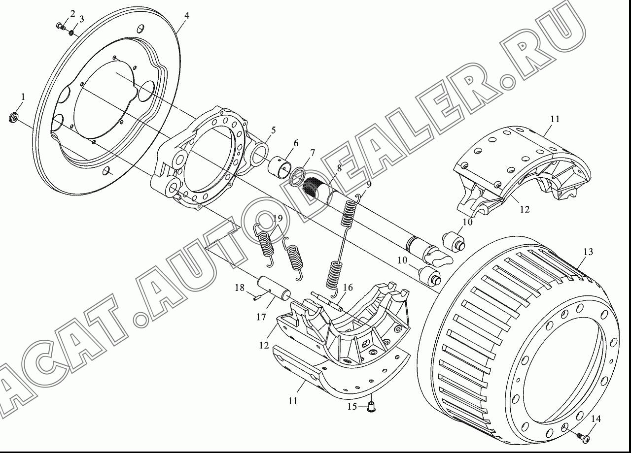 Пыльник тормоза 99112340012 для Shaanxi SX4185NT361, SX4185NV361, SX4255NT324, SX4255NV324