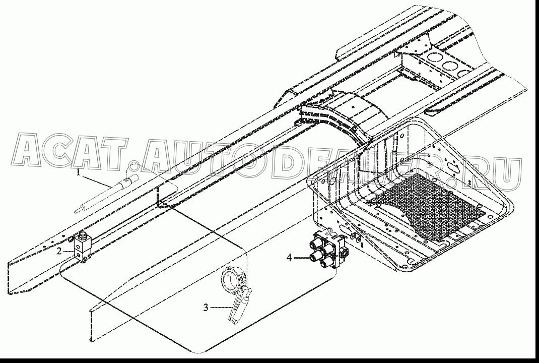 Моторный тормоз в сборе AZ9100189002 для Shaanxi SX4185NT361, SX4185NV361, SX4255NT324, SX4255NV324