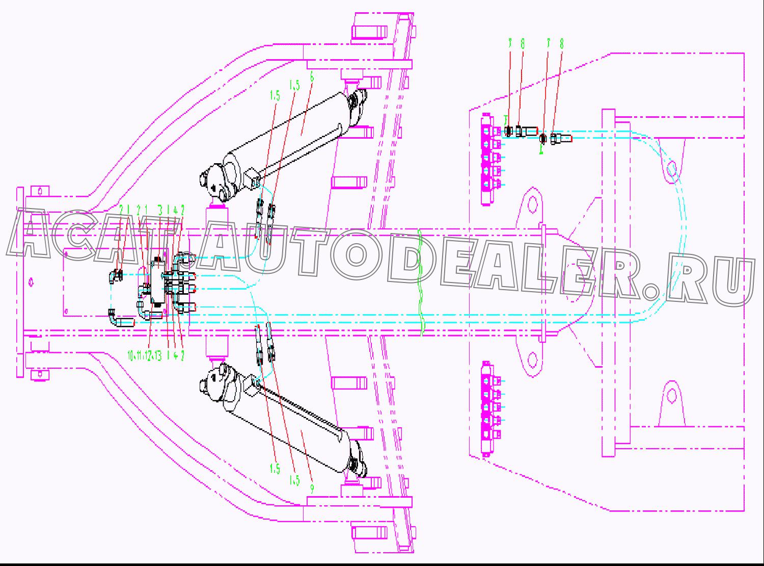Двунаправленный гидравлический замок 09301540DWG/01 для Mitsuber MG150R