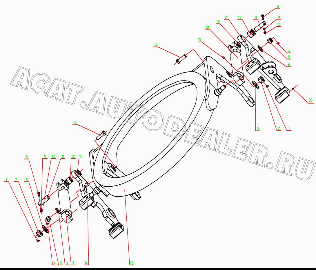 Стопорное кольцо 55 GB893.2-86 для Mitsuber MG150R