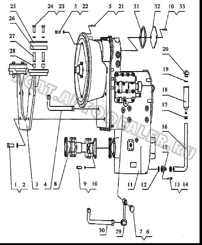 Кронштейн 001340043 для Mitsuber MG165R