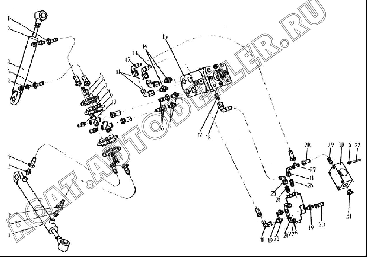 Штуцер 101021333 для Mitsuber MG165R