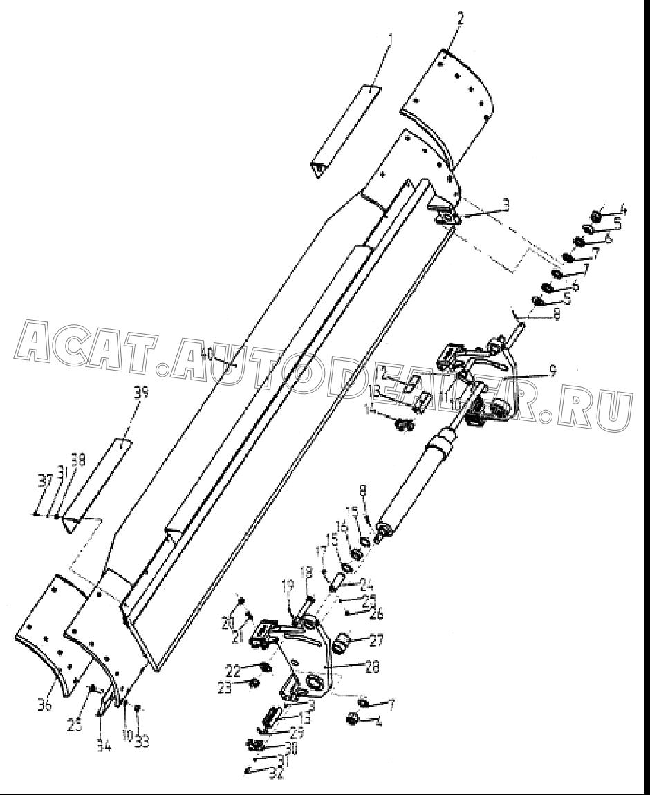 Правая предохранительная пластина 001210493 для Mitsuber MG165R
