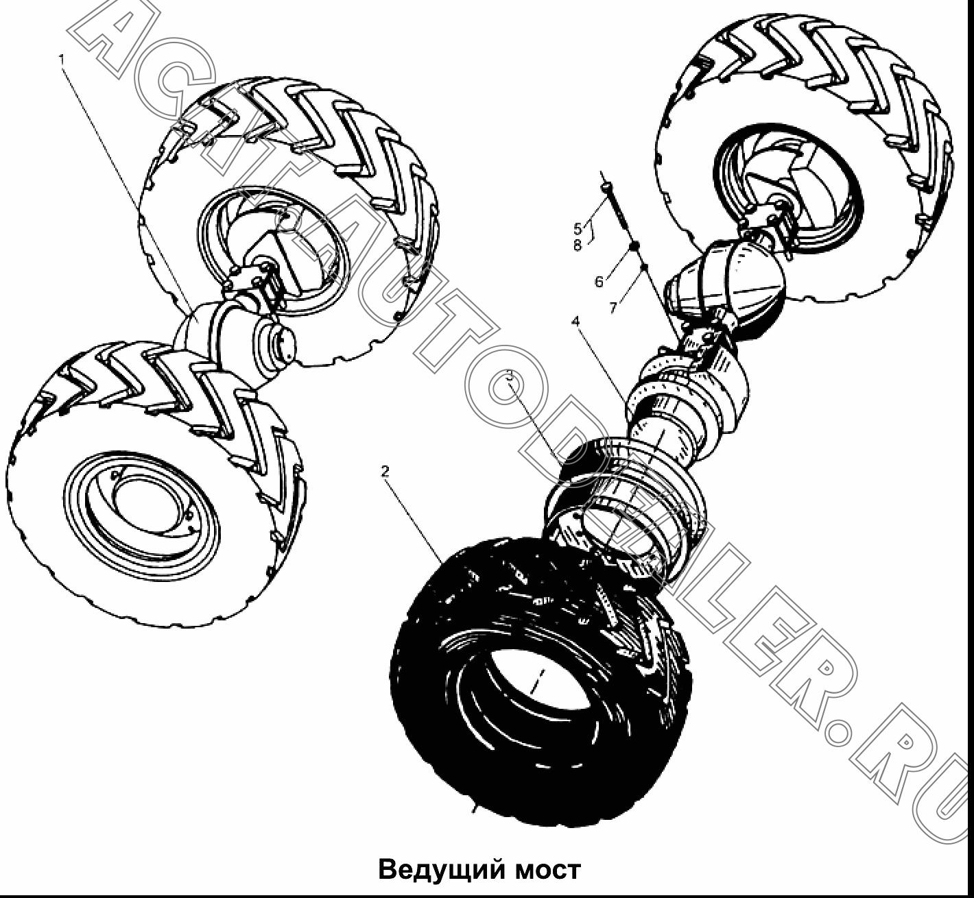Front Driving Axle PRC111D006A для Mitsuber ML333N