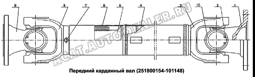 Crossing Shaft В сборе. HW-CA1160K2B для Mitsuber ML541N