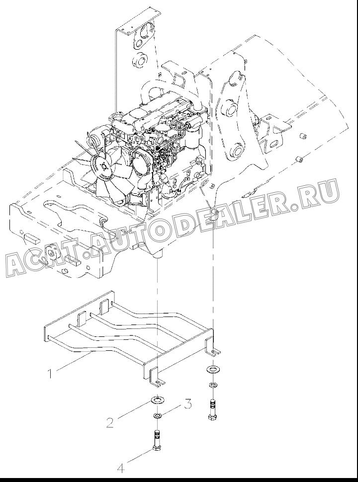 Картер двигателя карданного вала C56F75 для Mitsuber MLE88S