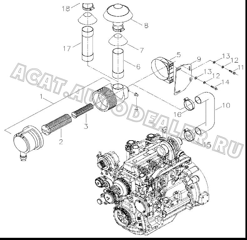 Воздушный фильтр C01D98 для Mitsuber MLE88S