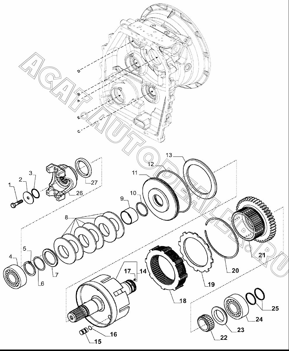 Опора вала C77AJ04 для Mitsuber MLE88S