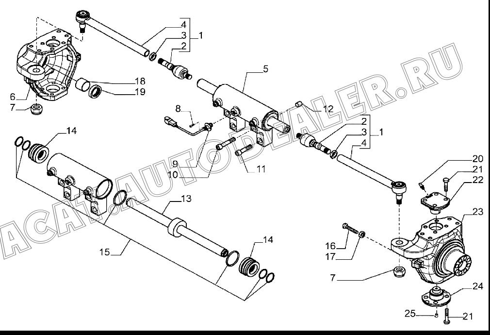 Рычаг управления в сборе C77AK84 для Mitsuber MLE88S