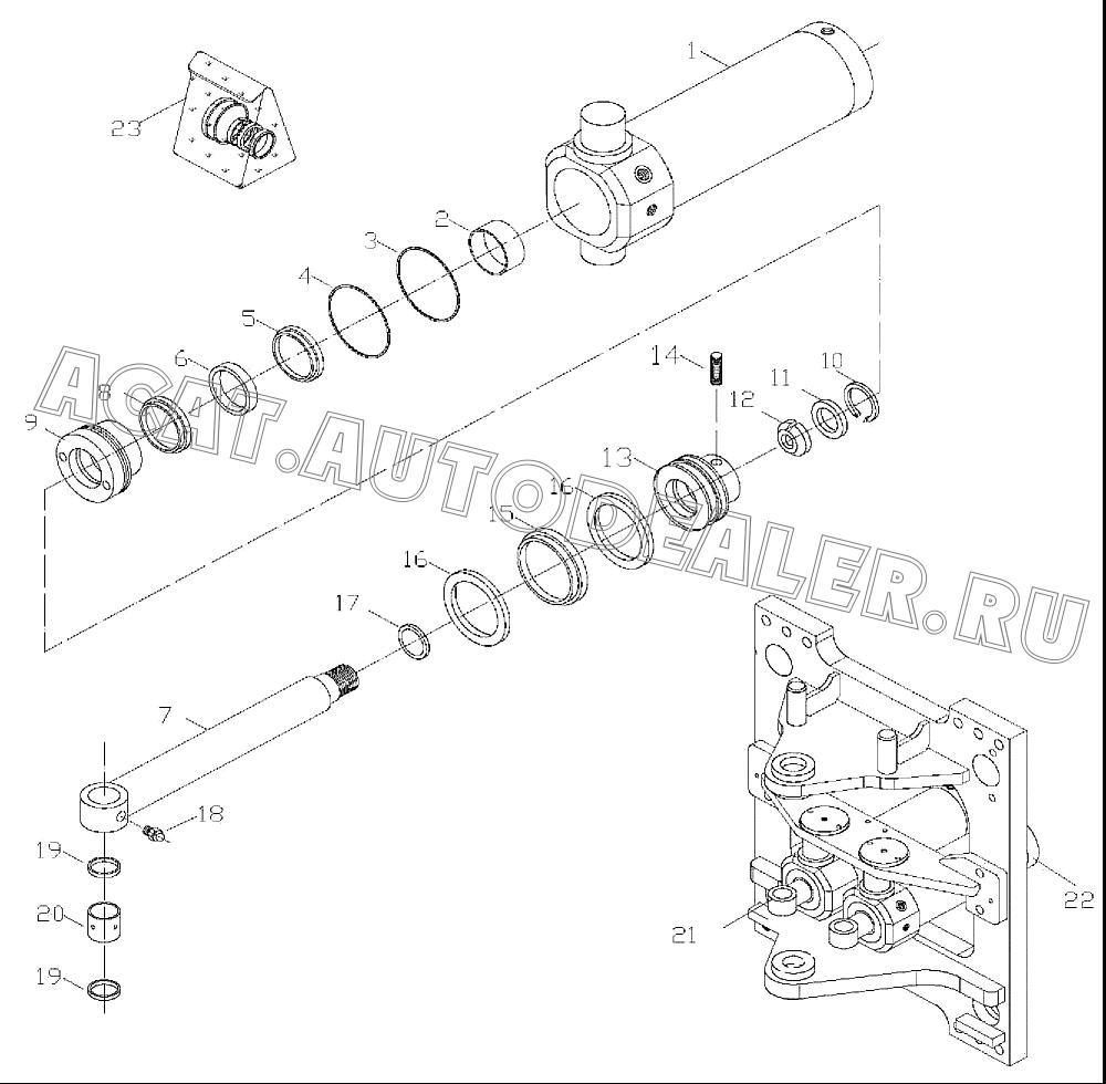 Вращающийся цилиндр в сборе левый 204175003 для Mitsuber MLE88S