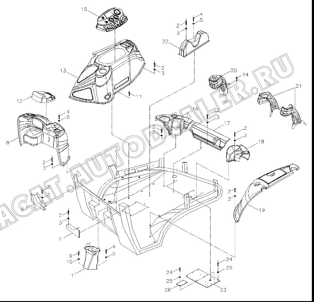 Середина задней части из полиэстера C70P88 для Mitsuber MLE88S