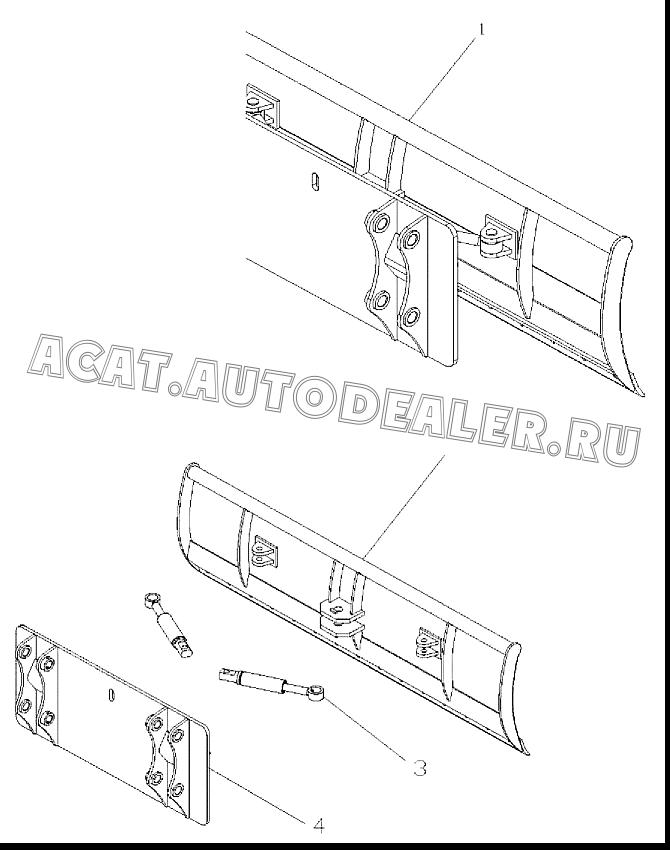 Отвал снегоочистителя C02B97 для Mitsuber MLE88S