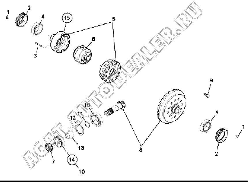 Taper roller bearing 005.09.0761 для Mitsuber MRG14