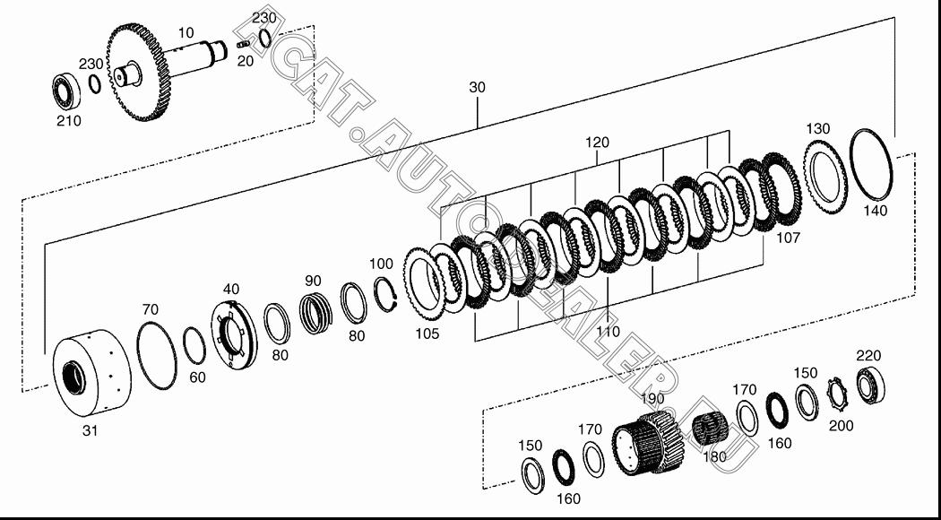 SHAFT 1.405-00001 для Doosan DL160