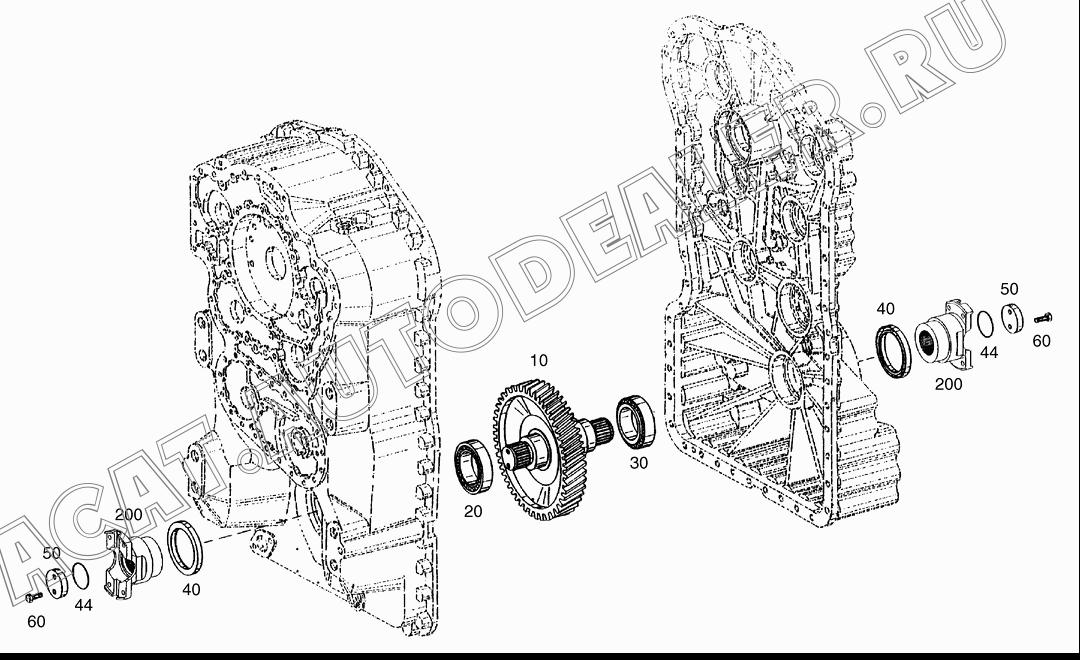 SHAFT;OUTPUT K9006651 для Doosan DL160