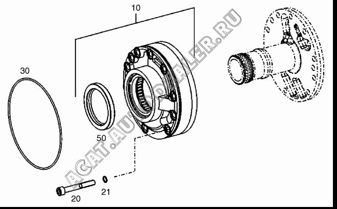 PRESSURE OIL PUMP K9006634 для Doosan DL160