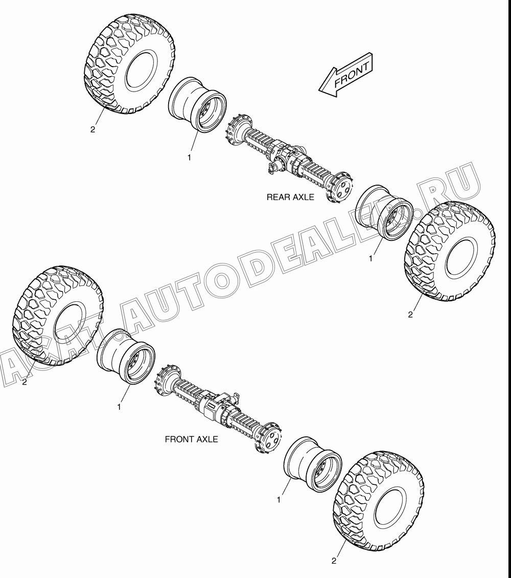 TIRE K1011704 для Doosan DL160