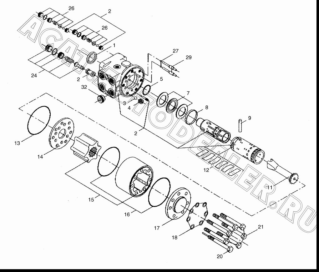 RING;DUST SEAL 2.115-00194 для Doosan DL160