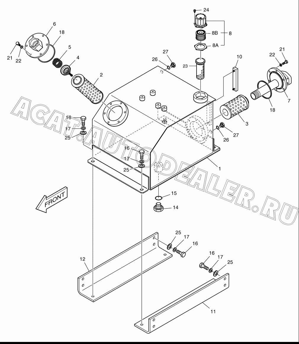 TANK;OIL 470-00052C для Doosan DL160