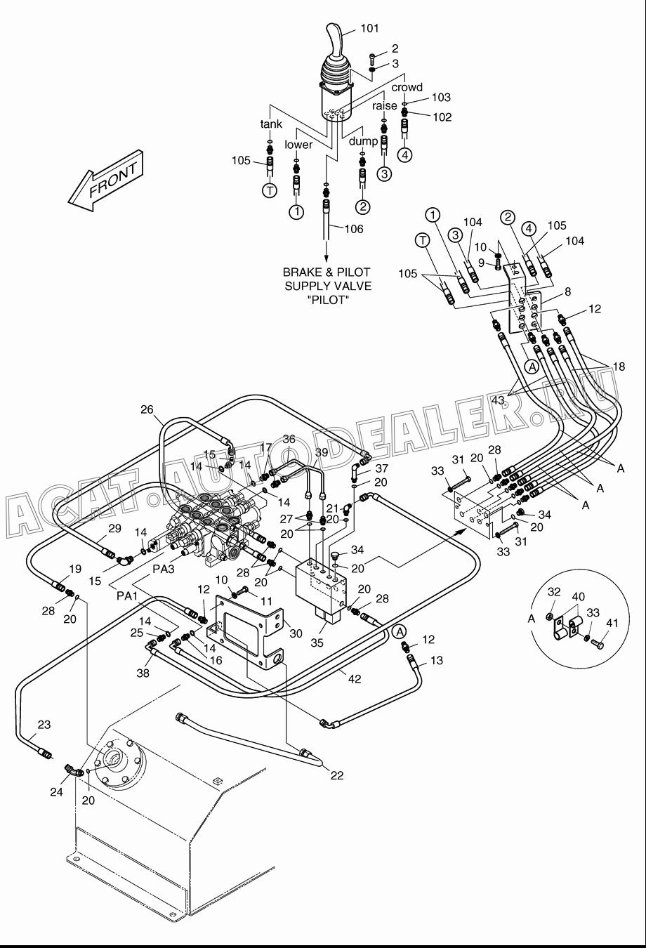 BRACKET K1048478 для Doosan DL160