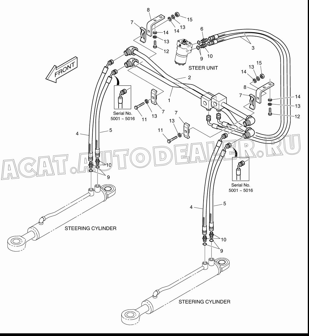 PIPE 4182-1794B для Doosan DL160