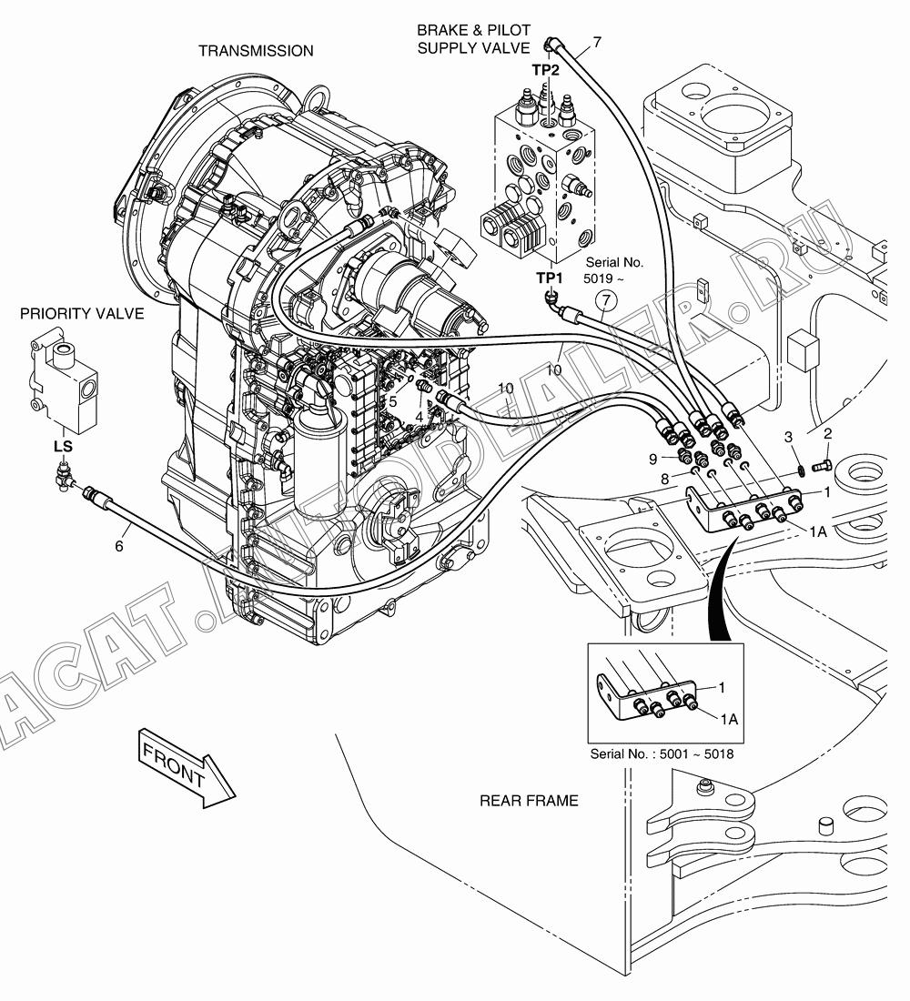 CHECK PORT В сборе K1033728 для Doosan DL160