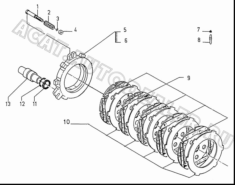 DISC(R.H) 2.222-00011 для Doosan DL160