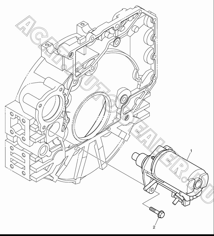 MOTOR;STARTING K9007101 для Doosan DL160