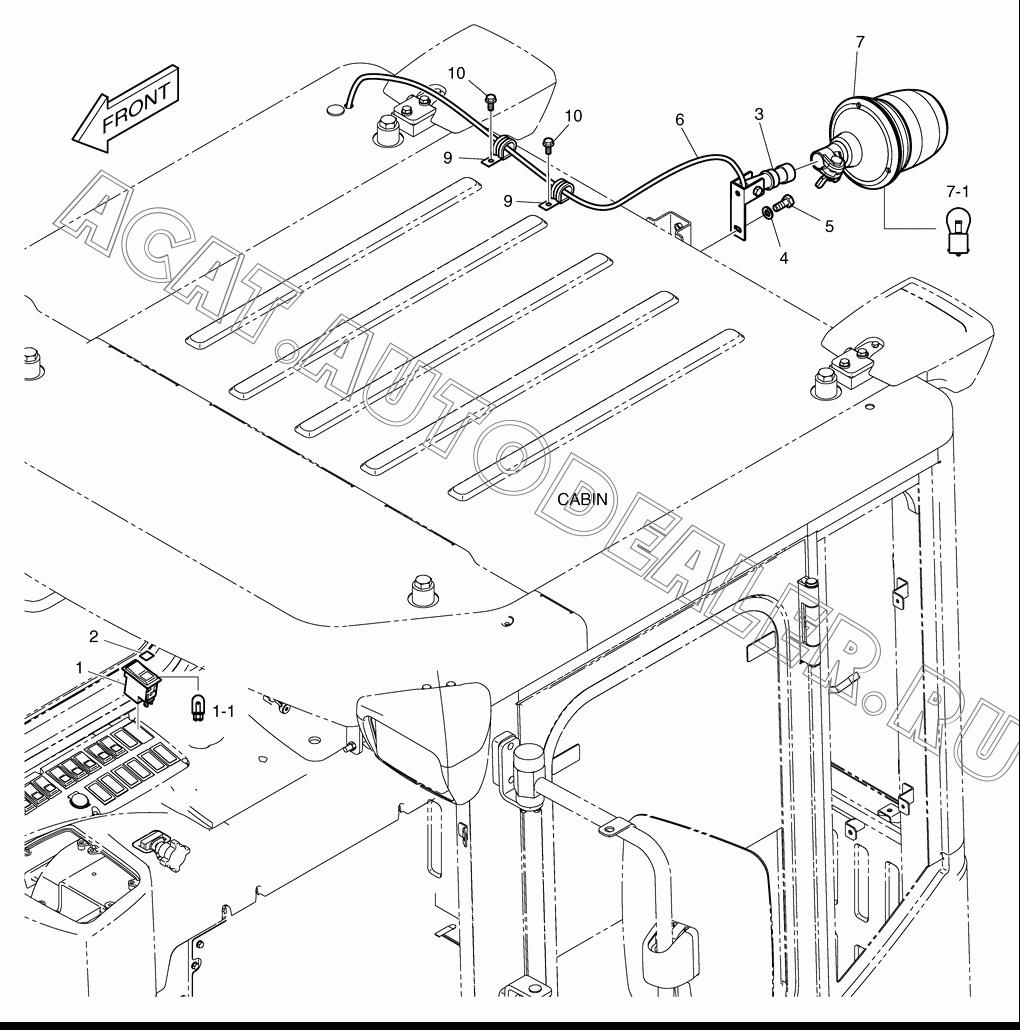 HARNESS;BEACON K1008765 для Doosan DL160