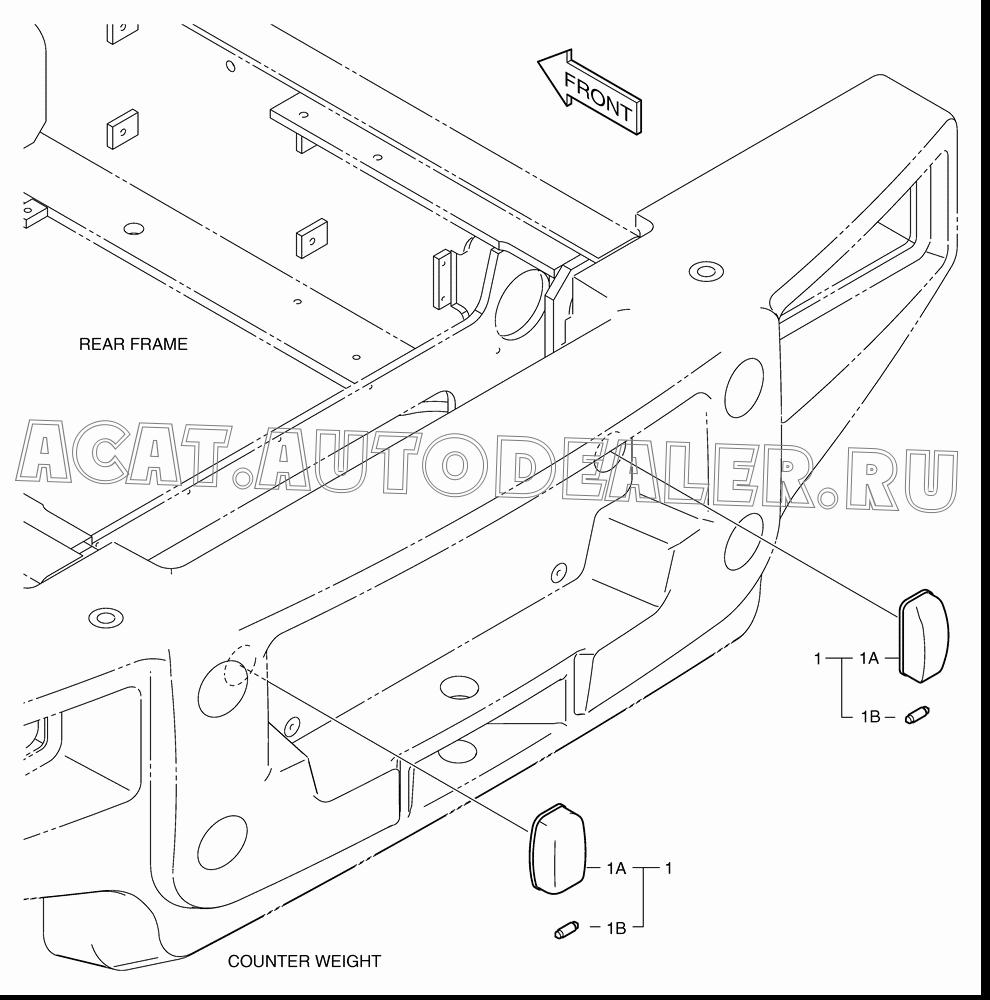 LICENCE LAMP В сборе K1038474 для Doosan DL160