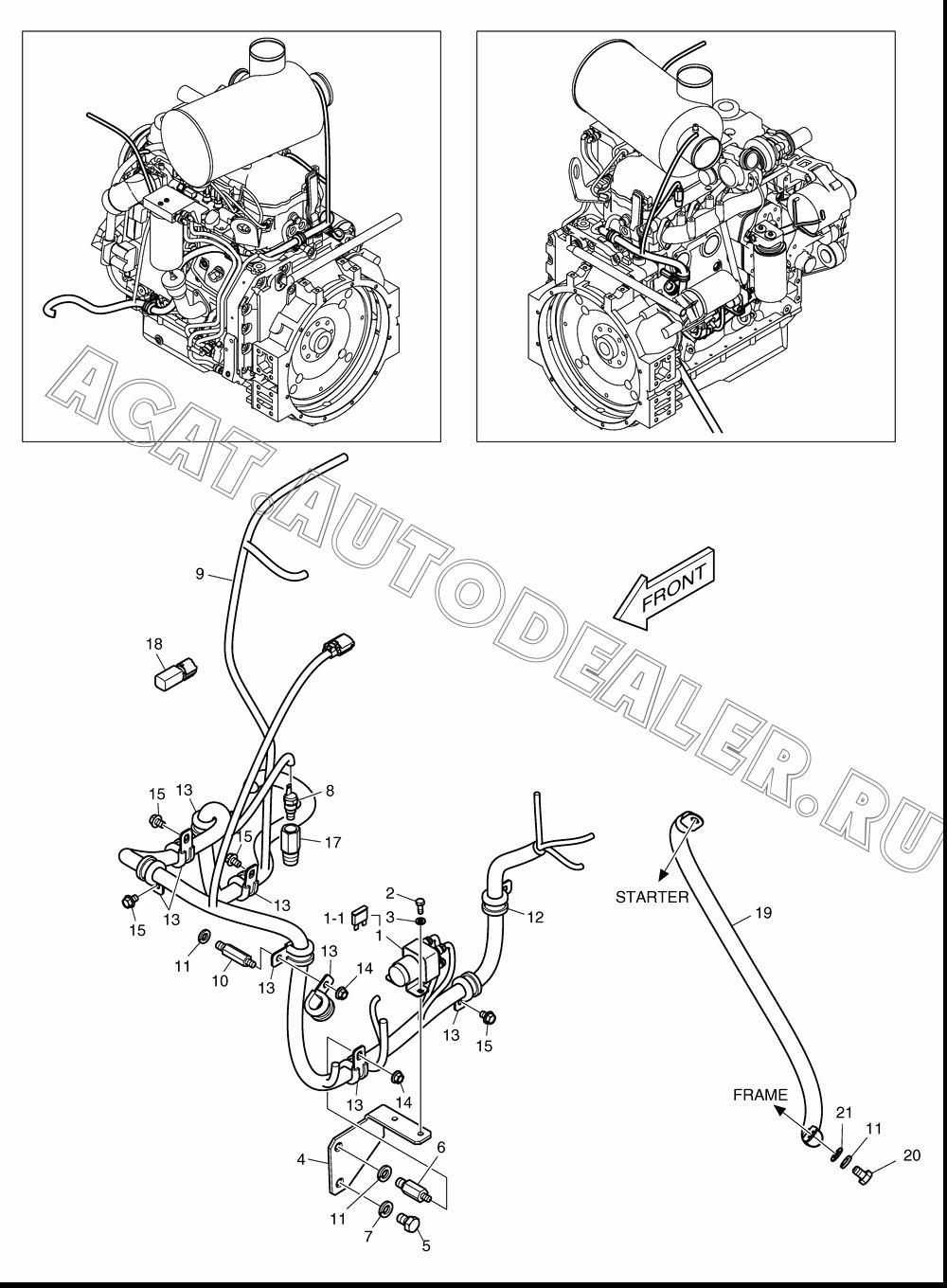 BRACKET;PREHAT RELAY K1039257A для Doosan DL160