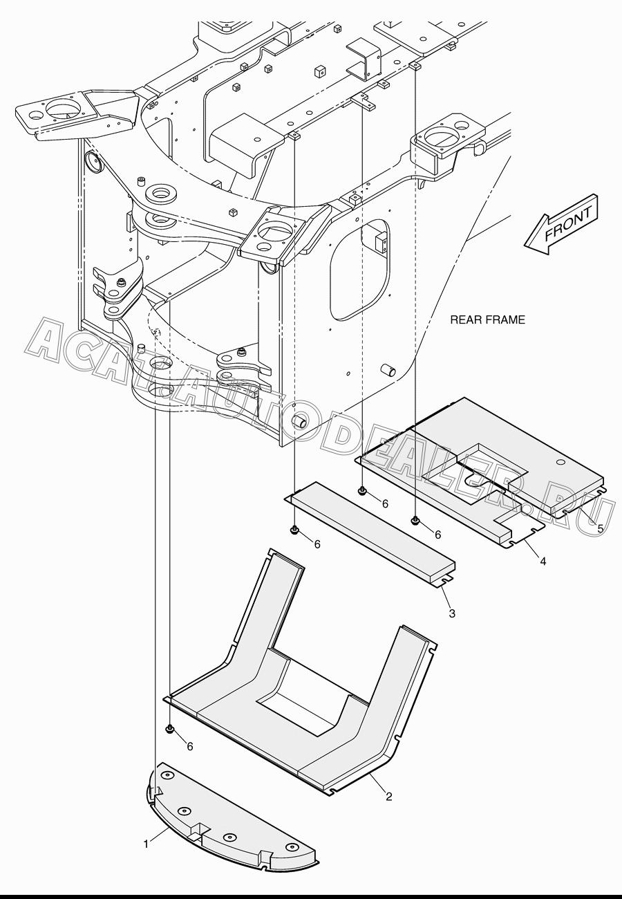 COVER 621-00097B для Doosan DL160