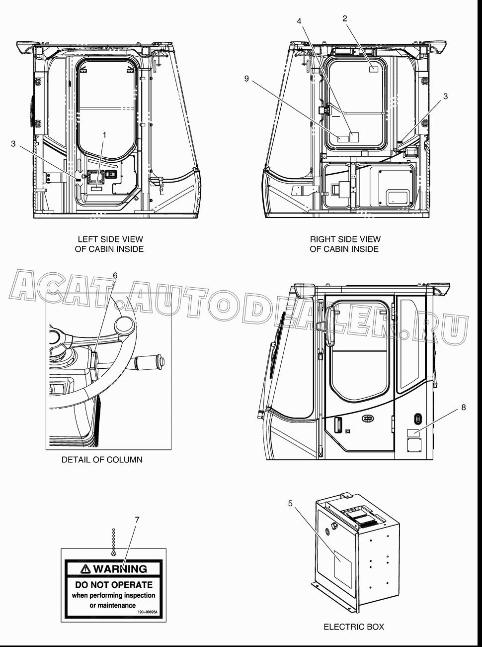 PLATE;NAME 2190-2566B для Doosan DL160