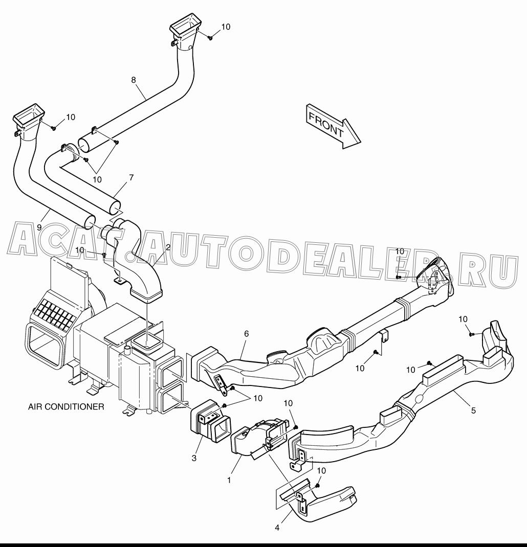 DUCT K1010160 для Doosan DL160