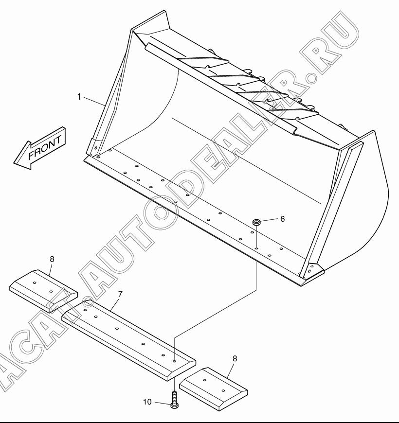 BUCKET-1.5? 4704-1554C для Doosan DL160