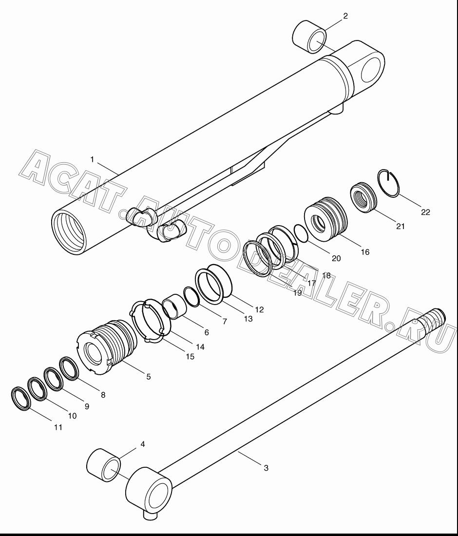 RING;DUST 1.180-00319 для Doosan DL160