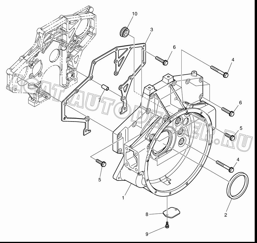 HOUSING;FLYWHEEL 65.01401-0262 для Doosan DL200