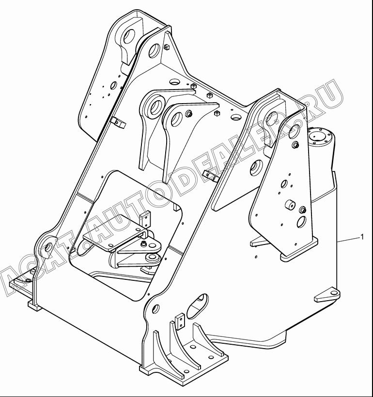 FRAME,FRONT 160612-00028 для Doosan DL200