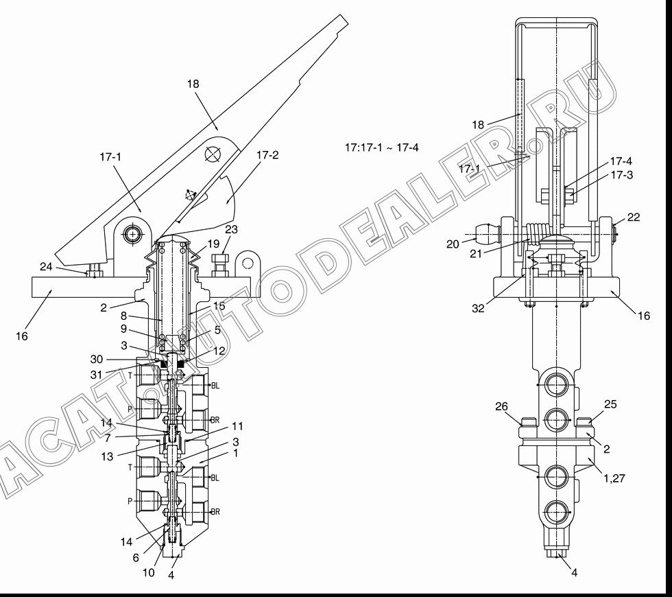 SPRING;TORSION 129-00088 для Doosan DL200