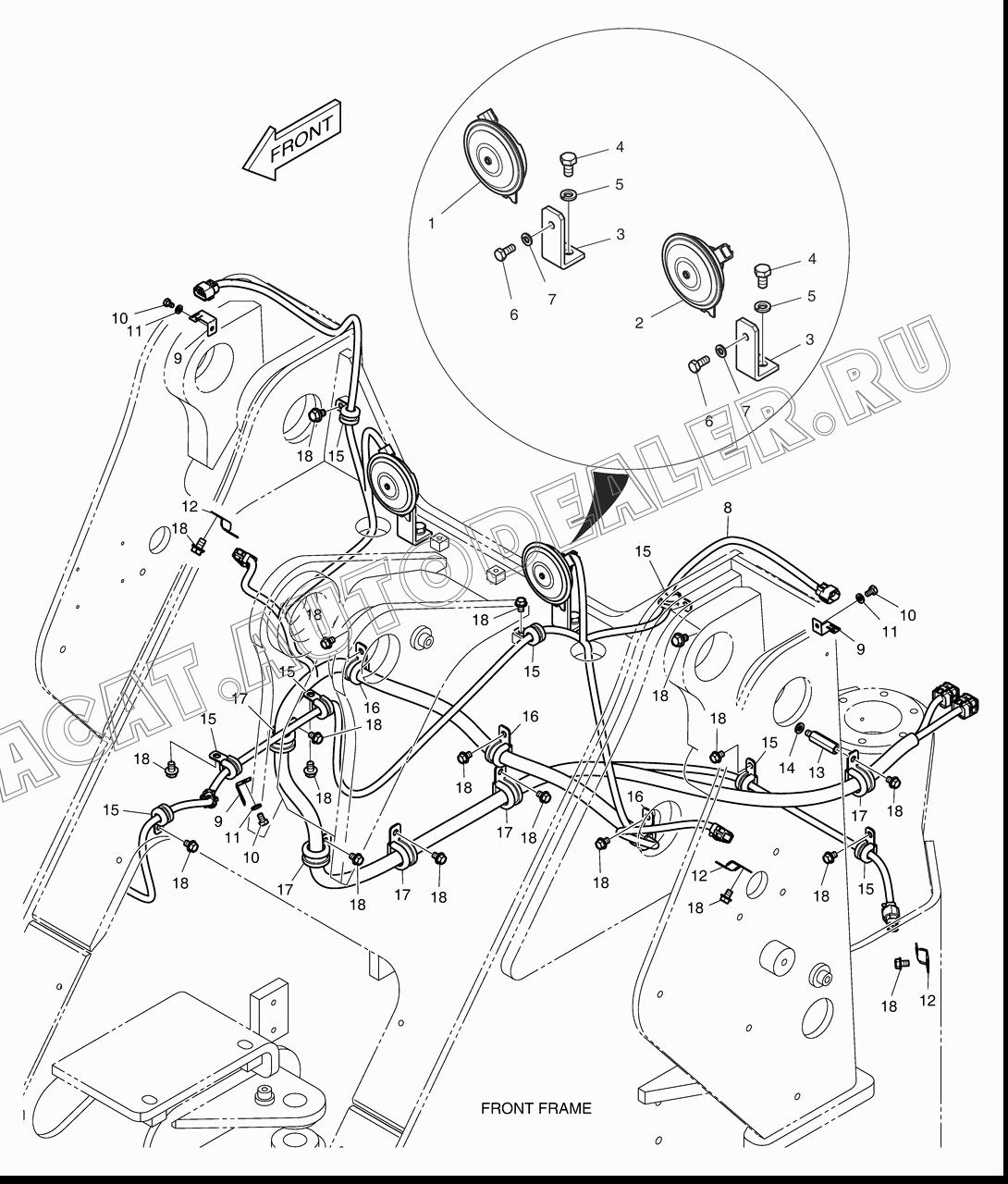 BRACKET;HORN K1006282 для Doosan DL200