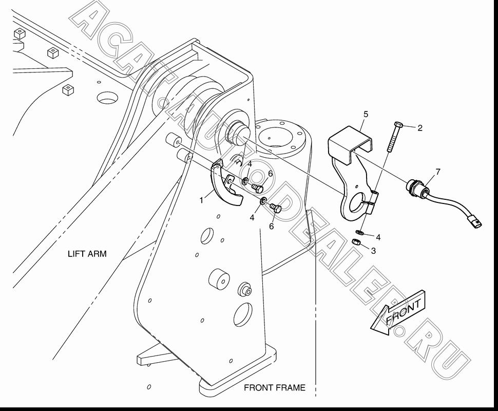 BRACKET 4195-4644B для Doosan DL200