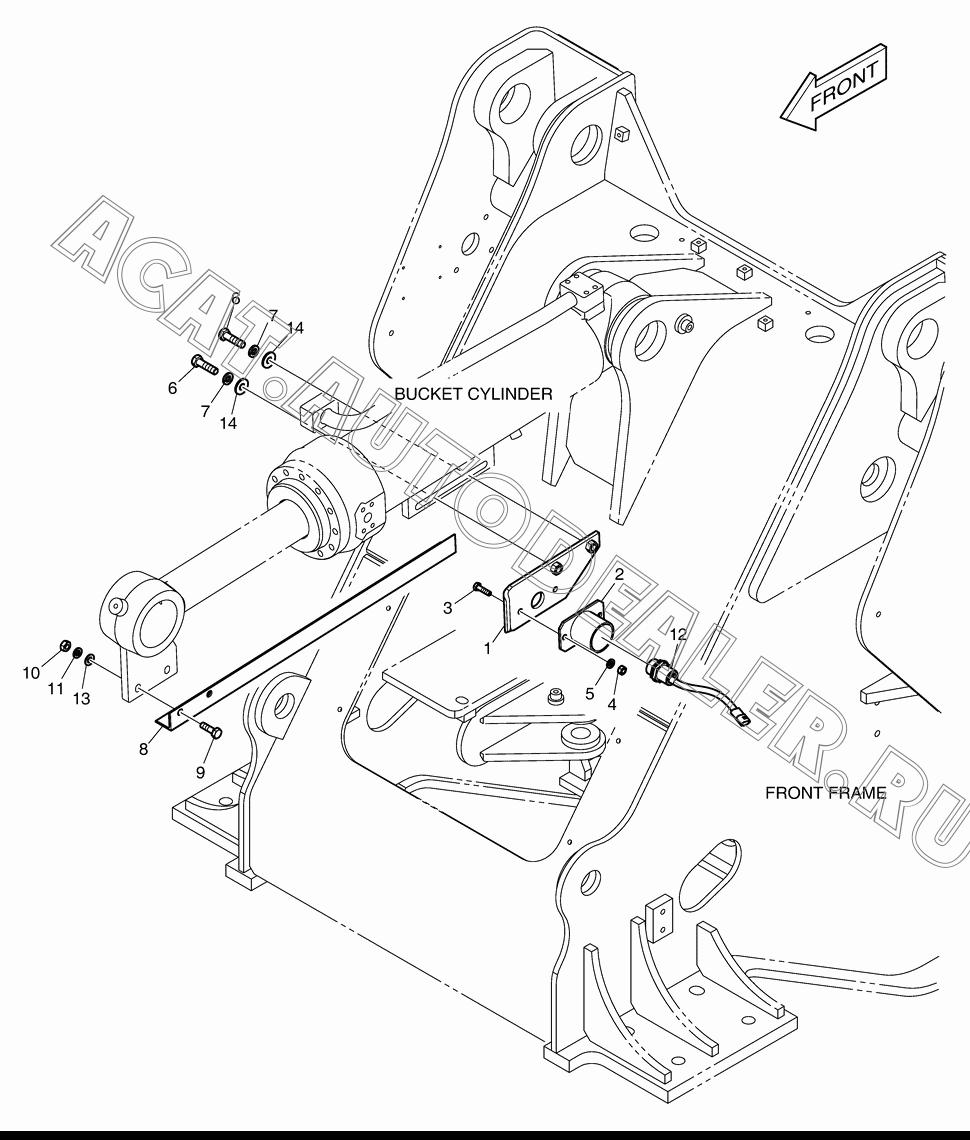 PLATE K1023556A для Doosan DL200