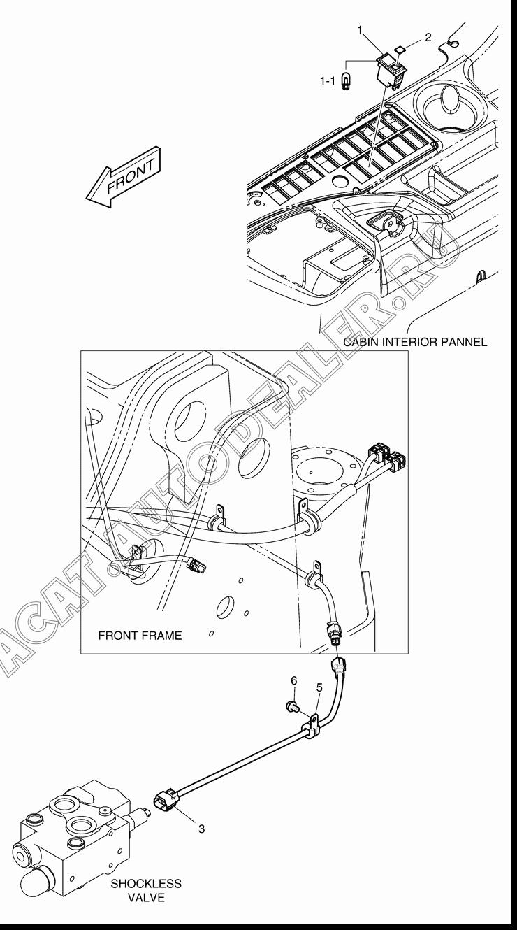 SWITCH;ROCKER 549-00083 для Doosan DL200