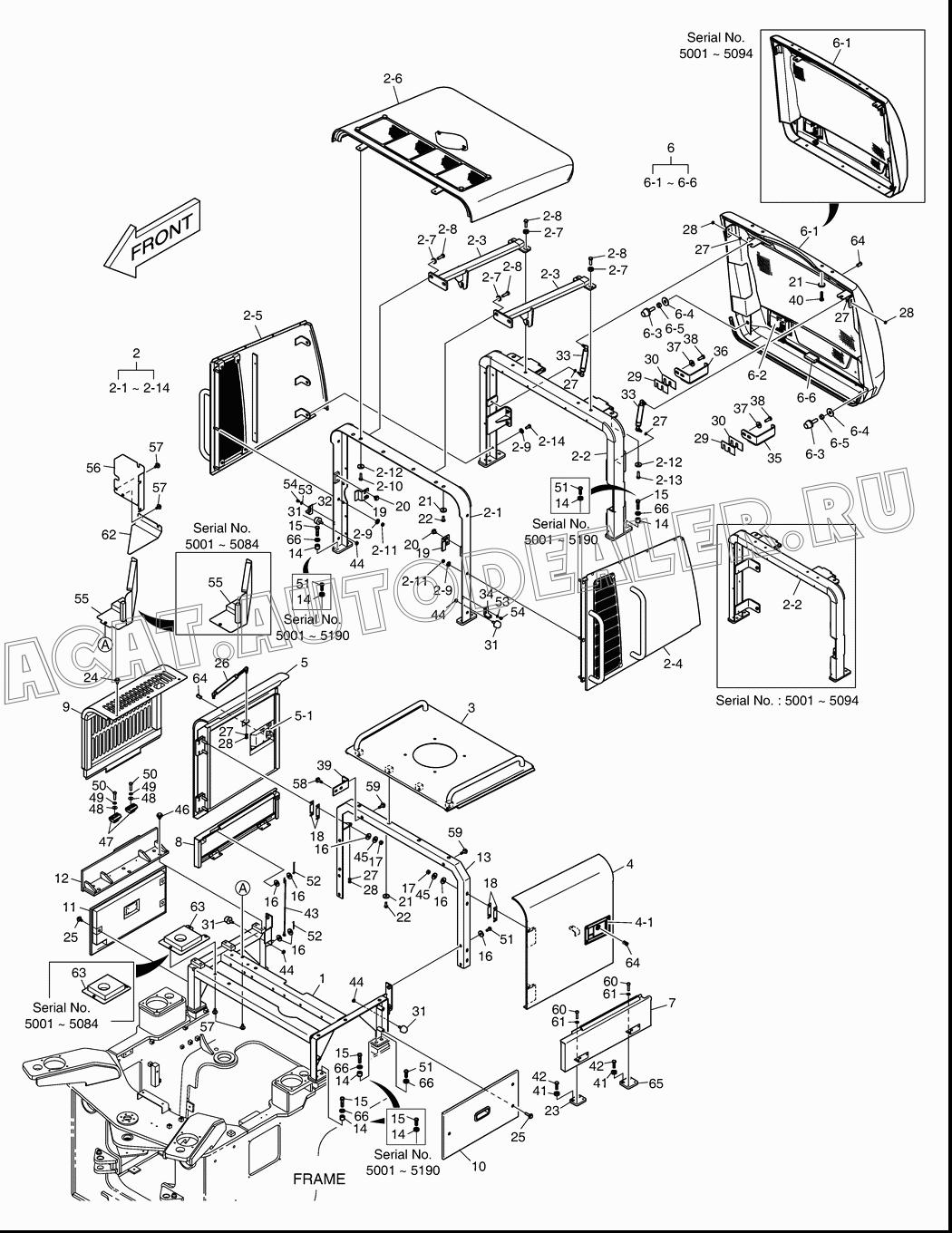 SUPPORT;OIL TANK K1023211E для Doosan DL200