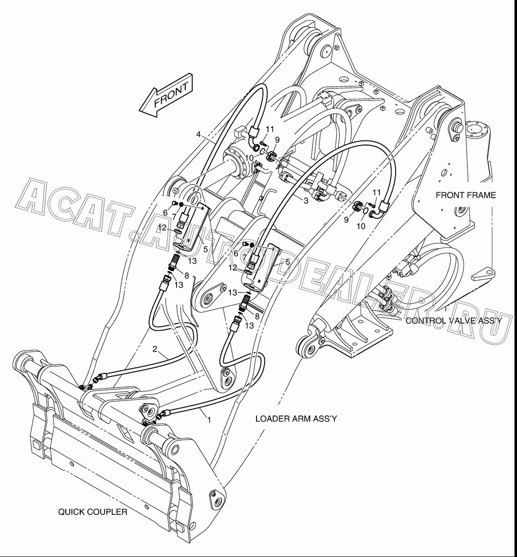 HOSE DS2012555 для Doosan DL200