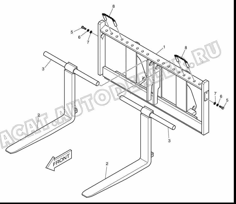 PALLET K1028656 для Doosan DL200