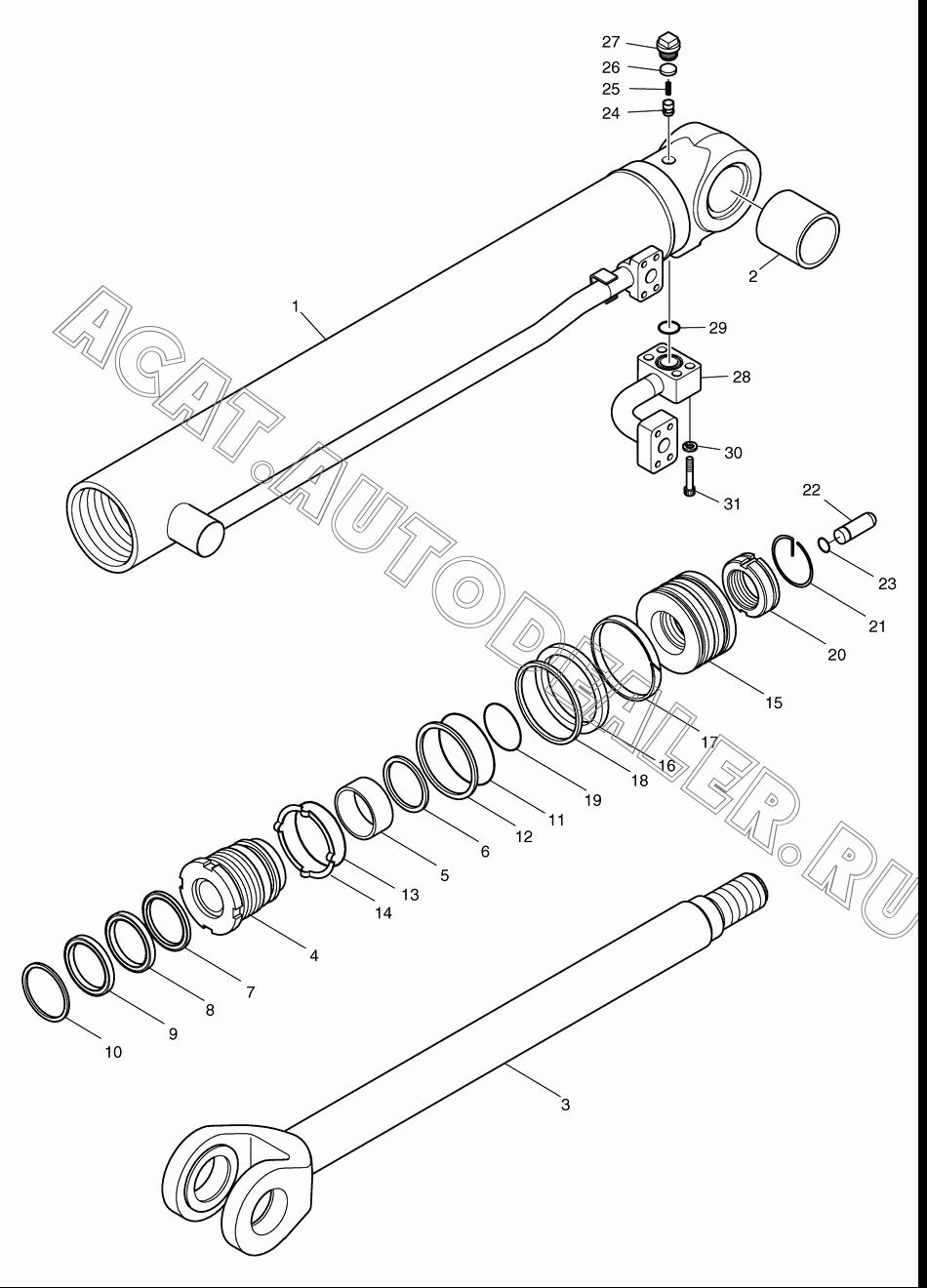 TUBE ASS'Y-R.H K9005961 для Doosan DL200TC