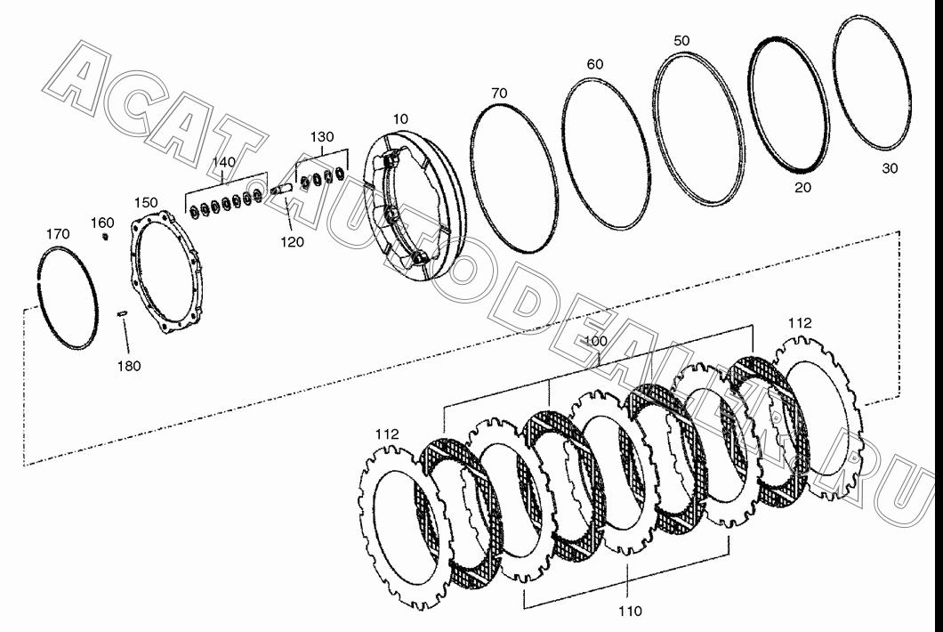 PISTON K9000290 для Doosan DL250