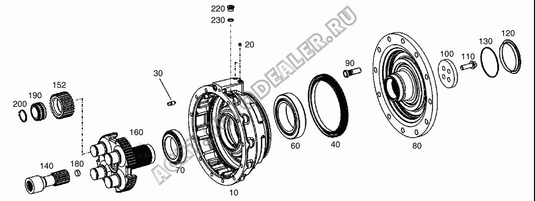 HOUSING;BRAKE K9006049 для Doosan DL250